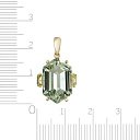 Подвеска из желтого золота с хризолитом