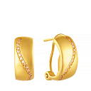 Серьги из серебра с фианитом