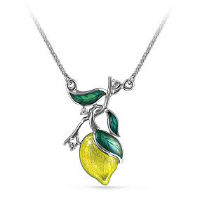 Колье из серебра с бриллиантами