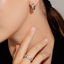 Кольцо из серебра с бриллиантом