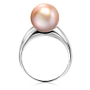 Кольцо из белого золота с жемчугом