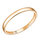 Кольцо обручальное из красного золота