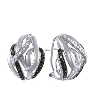 Серьги из белого золота