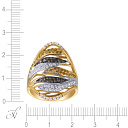 Кольцо из желтого золота с бриллиантами