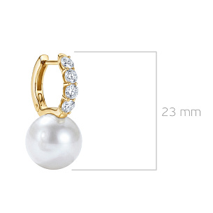 Серьги Конго из желтого золота