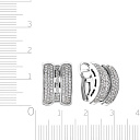 Серьги из белого золота с бриллиантами