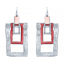 Серьги из серебра с эмалью