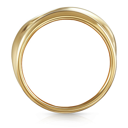 Кольцо из серебра с позолотой