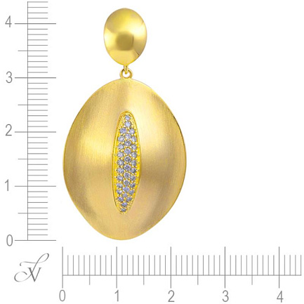 Подвеска из желтого золота с бриллиантами