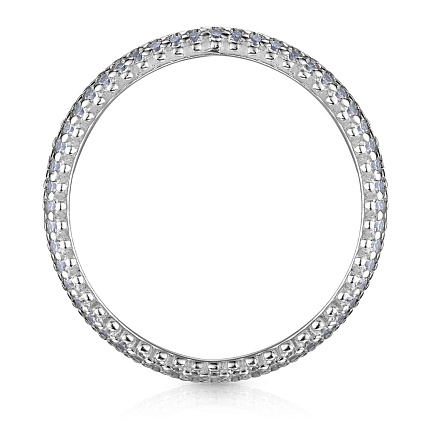 Кольцо из серебра с фианитом