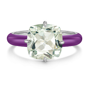 Кольцо из серебра с эмалью