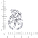 Кольцо из серебра с фианитом