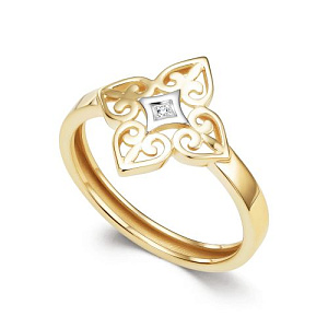 Кольцо из желтого золота