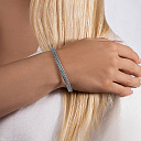 Браслет жесткий из серебра