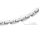 Браслет автомат из серебра, плетение якорное