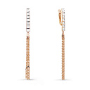 Серьги с английским замком из красного золота с бриллиантами