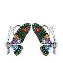 Серьги из белого золота с бриллиантами