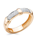 Кольцо из красного золота с бриллиантами