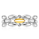 Кольцо из серебра с топазами