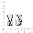 Серьги из белого золота с бриллиантами