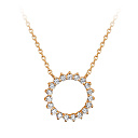 Колье из красного золота с фианитами