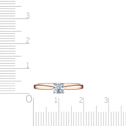 Кольцо из красного золота