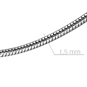 Цепь автомат из серебра, плетение панцирное