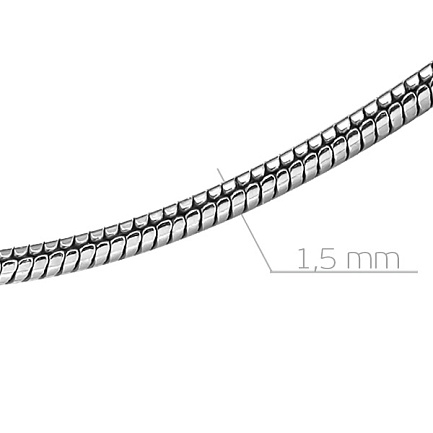 Цепь автомат из серебра, плетение панцирное