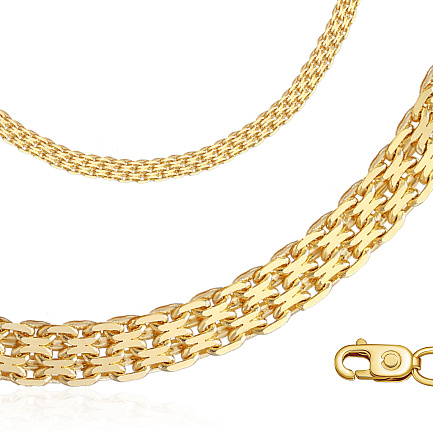 Цепь автомат из желтого золота