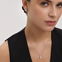 Серьги из белого золота с бриллиантами