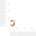 Кафф из красного золота