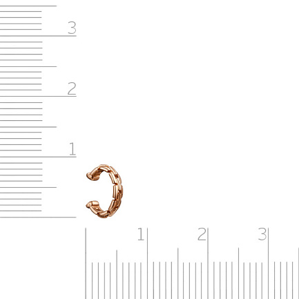 Кафф из красного золота