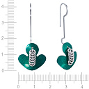 Серьги из серебра с эмалью