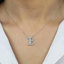 Колье из белого золота с бриллиантами