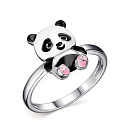 Кольцо детское из серебра с фианитом