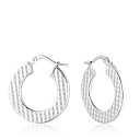 Серьги с французским замком из серебра