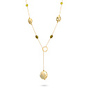 Колье из серебра с ситалами, фианитами