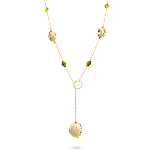 Колье из серебра с ситали и циркониями