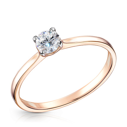 Кольцо из красного золота