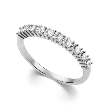 Кольцо из белого золота