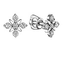 Серьги из белого золота с бриллиантами