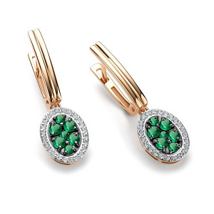 Серьги с английским замком 25978-101