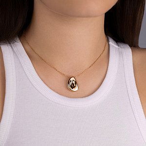 Колье из желтого золота