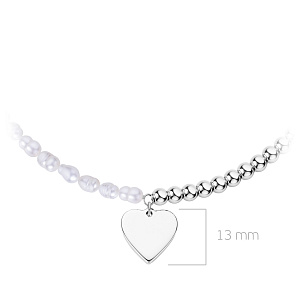 Колье из серебра с жемчугом