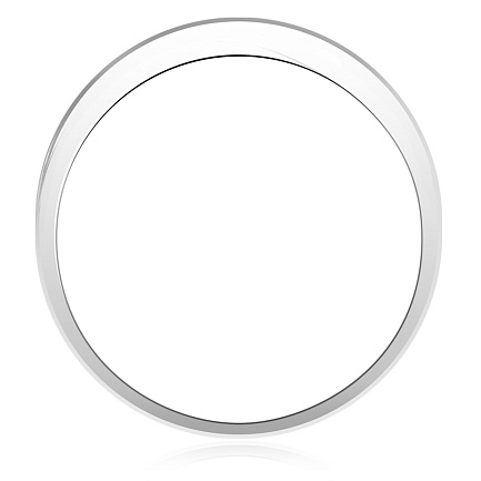 Кольцо обручальное из белого золота