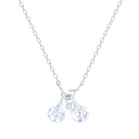 Колье из серебра с фианитом