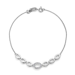 Браслет из белого золота с бриллиантами