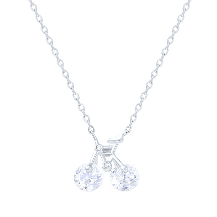 Колье из серебра с фианитом