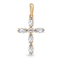 Подвеска из красного золота с фианитом