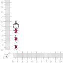 Подвеска из золота с бриллиантами, рубинами